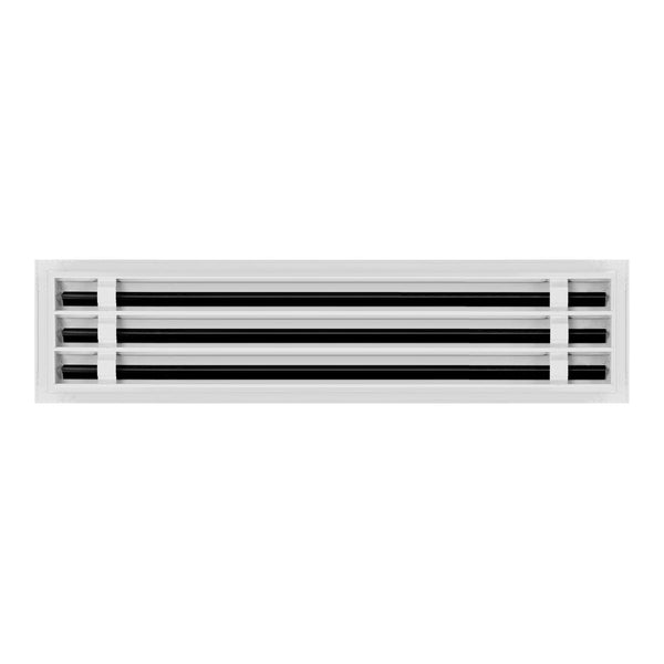 Lifestyle of 25x6 Modern Air Vent Cover White - 25x6 Standard Linear Slot Diffuser White - Texas Buildmart