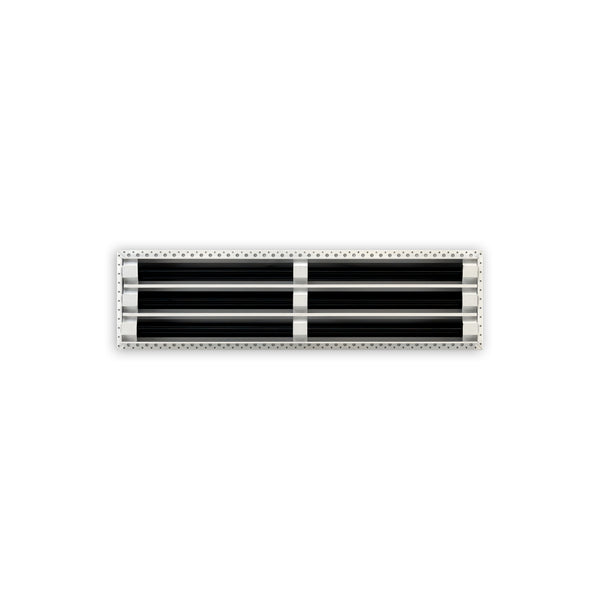 BUILDMART - 25x6 MUD-IN Air Vent Cover - Drywall Mud-in White Air Vent - Mud Linear Slot Diffuser - Register Grille for Ceiling and Walls - Texas Buildmart