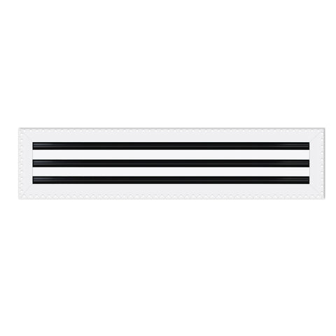 BUILDMART - 26x6 MUD-IN Air Vent Cover - Drywall Mud-in White Air Vent - Mud Linear Slot Diffuser - Register Grille for Ceiling and Walls - Texas Buildmart