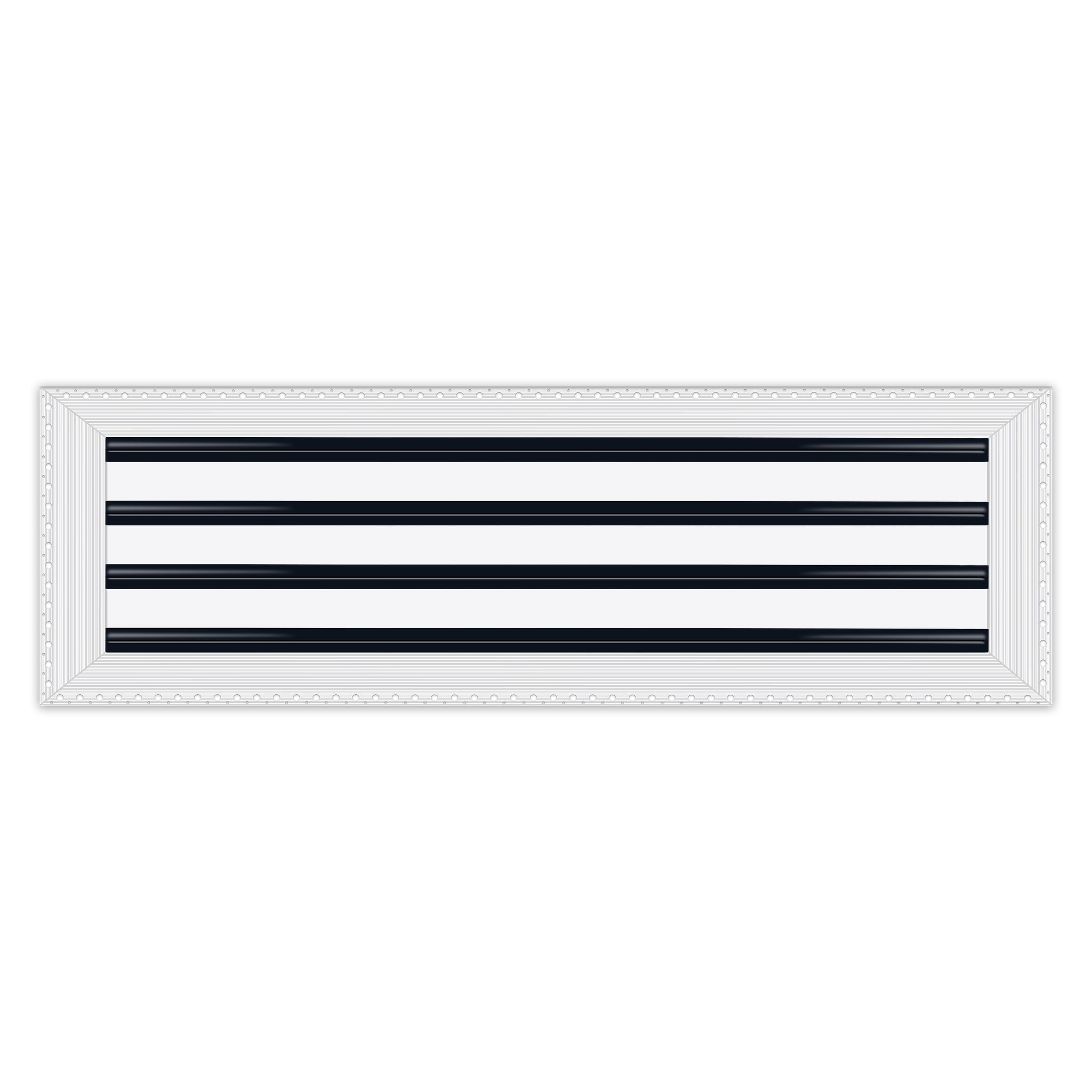 BUILDMART - 26x8 MUD-IN Air Vent Cover - Drywall Mud-in White Air Vent - Mud Linear Slot Diffuser - Register Grille for Ceiling and Walls - Texas Buildmart
