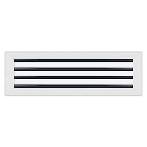 BUILDMART - 26x8 MUD-IN Air Vent Cover - Drywall Mud-in White Air Vent - Mud Linear Slot Diffuser - Register Grille for Ceiling and Walls - Texas Buildmart