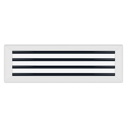 BUILDMART - 26x8 MUD-IN Air Vent Cover - Drywall Mud-in White Air Vent - Mud Linear Slot Diffuser - Register Grille for Ceiling and Walls - Texas Buildmart