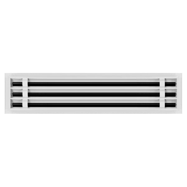 Lifestyle of 26x6 Modern Air Vent Cover White - 26x6 Standard Linear Slot Diffuser White - Texas Buildmart