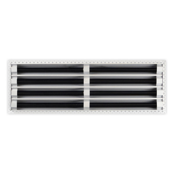 BUILDMART - 26x8 MUD-IN Air Vent Cover - Drywall Mud-in White Air Vent - Mud Linear Slot Diffuser - Register Grille for Ceiling and Walls - Texas Buildmart