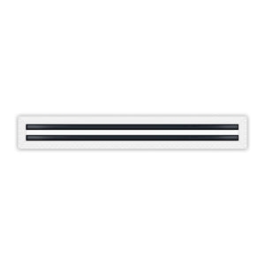 BUILDMART - 28x4 MUD-IN Air Vent Cover - Drywall Mud-in White Air Vent - Mud Linear Slot Diffuser - Register Grille for Ceiling and Walls - Texas Buildmart