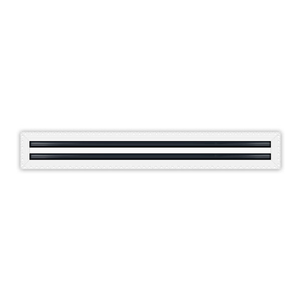 BUILDMART - 28x4 MUD-IN Air Vent Cover - Drywall Mud-in White Air Vent - Mud Linear Slot Diffuser - Register Grille for Ceiling and Walls - Texas Buildmart