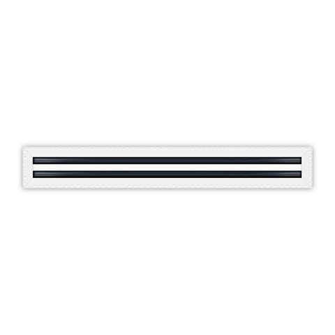 BUILDMART - 28x4 MUD-IN Air Vent Cover - Drywall Mud-in White Air Vent - Mud Linear Slot Diffuser - Register Grille for Ceiling and Walls - Texas Buildmart