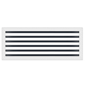 BUILDMART - 30x12 MUD-IN Air Vent Cover - Drywall Mud-in White Air Vent - Mud Linear Slot Diffuser - Register Grille for Ceiling and Walls - Texas Buildmart