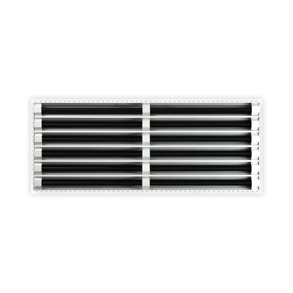 BUILDMART - 30x12 MUD-IN Air Vent Cover - Drywall Mud-in White Air Vent - Mud Linear Slot Diffuser - Register Grille for Ceiling and Walls - Texas Buildmart