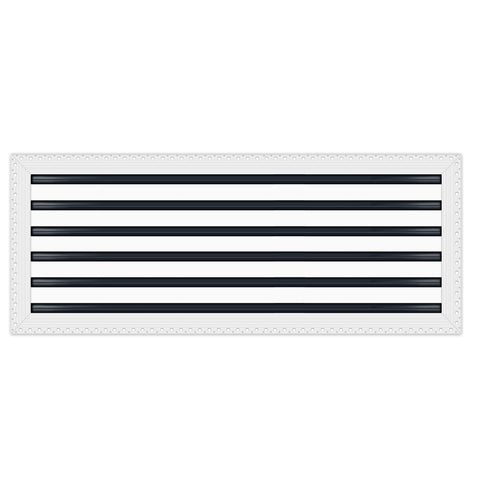 BUILDMART - 30x12 MUD-IN Air Vent Cover - Drywall Mud-in White Air Vent - Mud Linear Slot Diffuser - Register Grille for Ceiling and Walls - Texas Buildmart