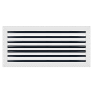 BUILDMART - 30x14 MUD-IN Air Vent Cover - Drywall Mud-in White Air Vent - Mud Linear Slot Diffuser - Register Grille for Ceiling and Walls - Texas Buildmart