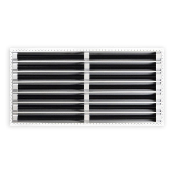 BUILDMART - 30x14 MUD-IN Air Vent Cover - Drywall Mud-in White Air Vent - Mud Linear Slot Diffuser - Register Grille for Ceiling and Walls - Texas Buildmart