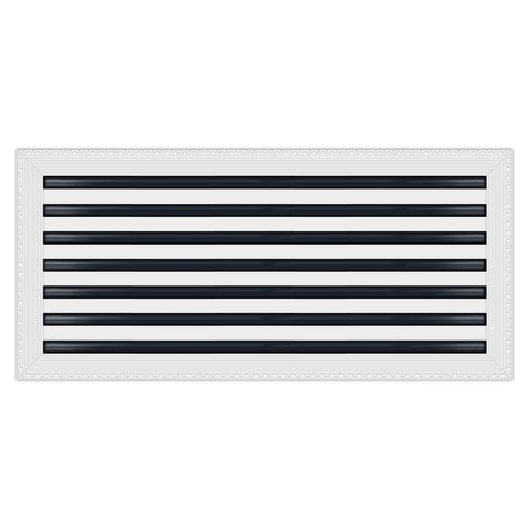 BUILDMART - 30x14 MUD-IN Air Vent Cover - Drywall Mud-in White Air Vent - Mud Linear Slot Diffuser - Register Grille for Ceiling and Walls - Texas Buildmart