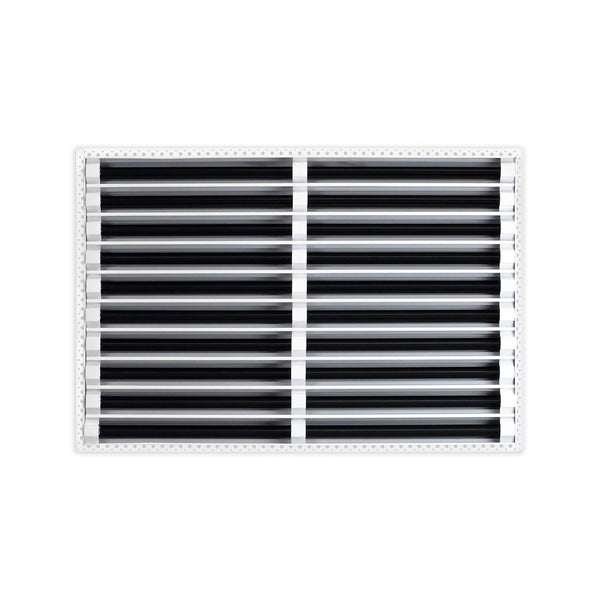 BUILDMART - 30x20 MUD-IN Air Vent Cover - Drywall Mud-in White Air Vent - Mud Linear Slot Diffuser - Register Grille for Ceiling and Walls - Texas Buildmart