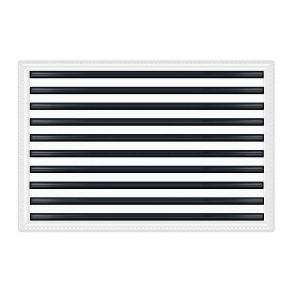 BUILDMART - 30x20 MUD-IN Air Vent Cover - Drywall Mud-in White Air Vent - Mud Linear Slot Diffuser - Register Grille for Ceiling and Walls - Texas Buildmart