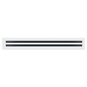 BUILDMART - 30x4 MUD-IN Air Vent Cover - Drywall Mud-in White Air Vent - Mud Linear Slot Diffuser - Register Grille for Ceiling and Walls - Texas Buildmart