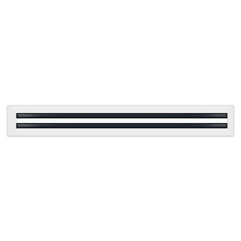 BUILDMART - 30x4 MUD-IN Air Vent Cover - Drywall Mud-in White Air Vent - Mud Linear Slot Diffuser - Register Grille for Ceiling and Walls - Texas Buildmart