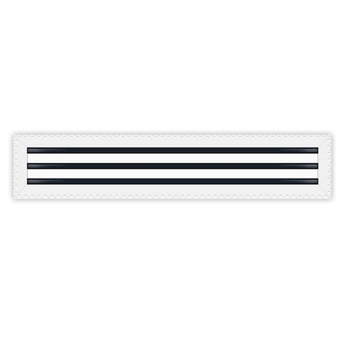 BUILDMART - 30x6 MUD-IN Air Vent Cover - Drywall Mud-in White Air Vent - Mud Linear Slot Diffuser - Register Grille for Ceiling and Walls - Texas Buildmart