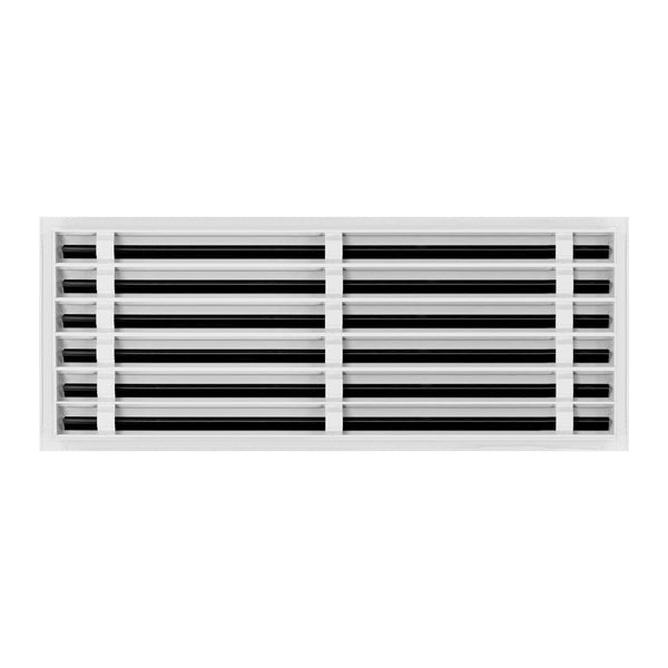Lifestyle of 30x12 Modern Air Vent Cover White - 30x12 Standard Linear Slot Diffuser White - Texas Buildmart