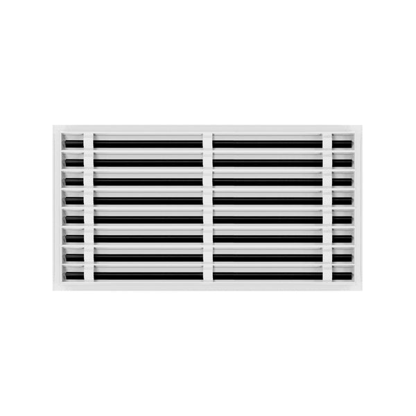 Lifestyle of 30x16 Modern Air Vent Cover White - 30x16 Standard Linear Slot Diffuser White - Texas Buildmart