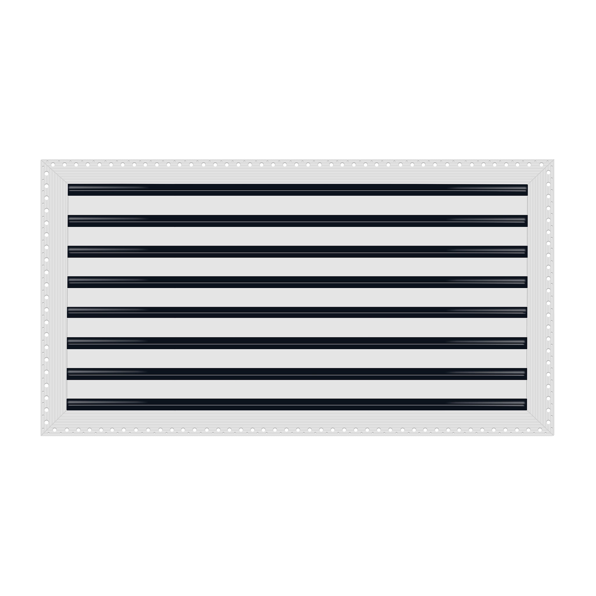 BUILDMART - 30x16 MUD-IN Air Vent Cover - Drywall Mud-in White Air Vent - Mud Linear Slot Diffuser - Register Grille for Ceiling and Walls - Texas Buildmart