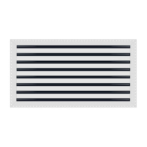 BUILDMART - 30x16 MUD-IN Air Vent Cover - Drywall Mud-in White Air Vent - Mud Linear Slot Diffuser - Register Grille for Ceiling and Walls - Texas Buildmart