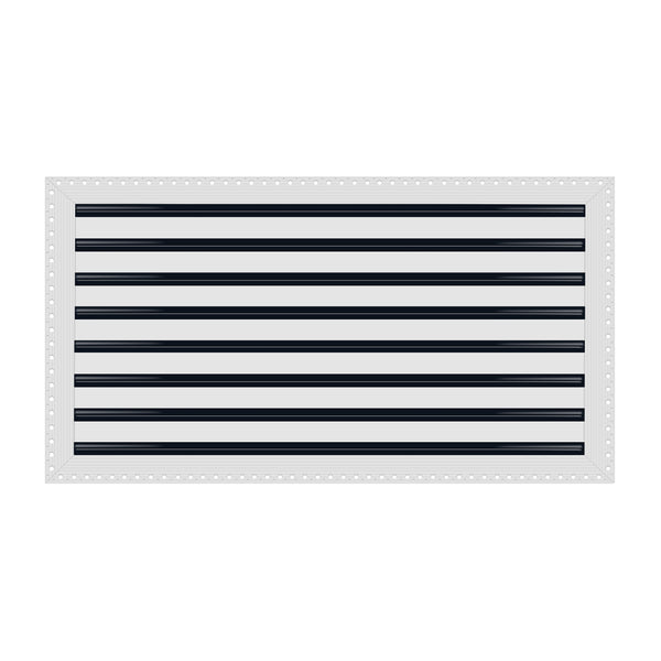BUILDMART - 30x16 MUD-IN Air Vent Cover - Drywall Mud-in White Air Vent - Mud Linear Slot Diffuser - Register Grille for Ceiling and Walls - Texas Buildmart