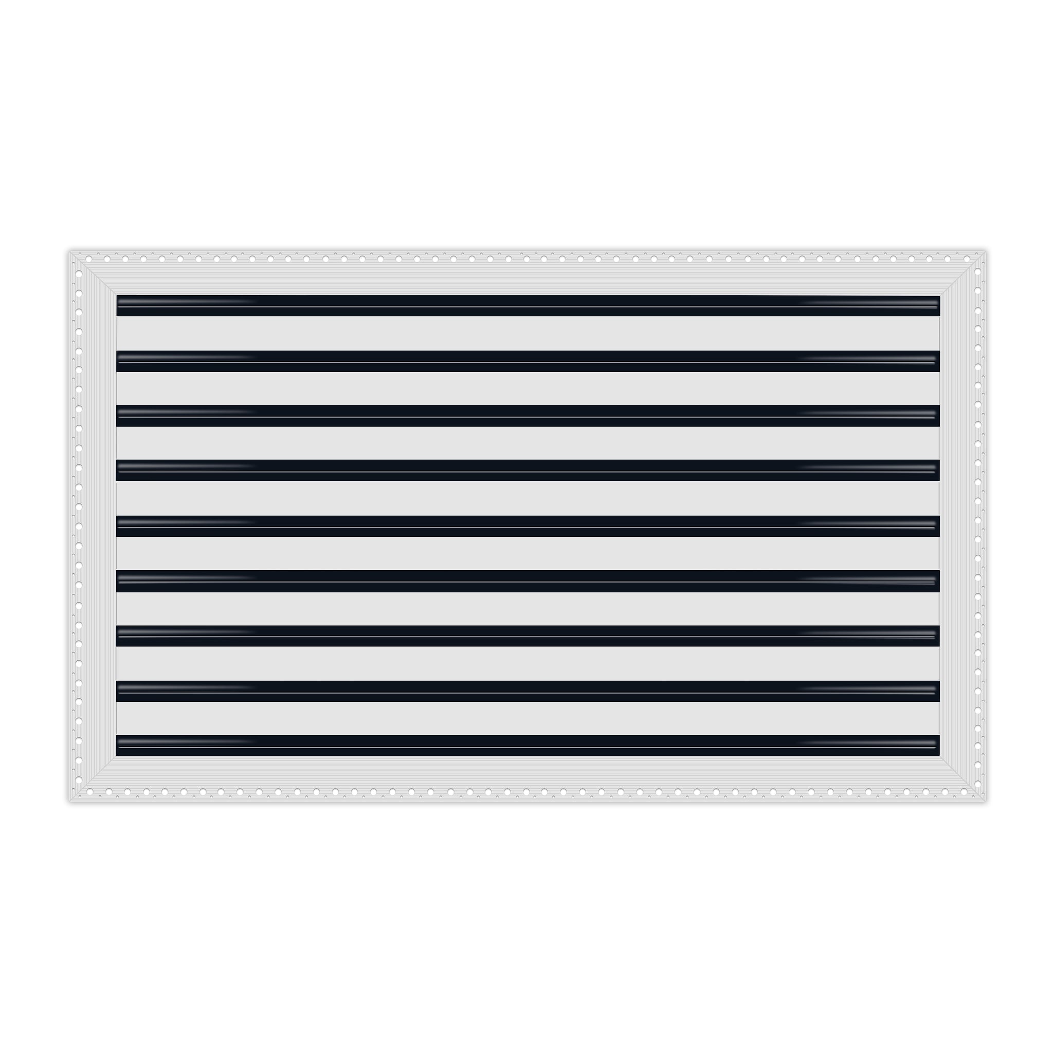 BUILDMART - 30x18 MUD-IN Air Vent Cover - Drywall Mud-in White Air Vent - Mud Linear Slot Diffuser - Register Grille for Ceiling and Walls - Texas Buildmart