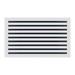 BUILDMART - 30x18 MUD-IN Air Vent Cover - Drywall Mud-in White Air Vent - Mud Linear Slot Diffuser - Register Grille for Ceiling and Walls - Texas Buildmart