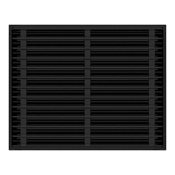 Back of 30x24 Modern Air Vent Cover Black - 30x24 Standard Linear Slot Diffuser Black - Texas Buildmart