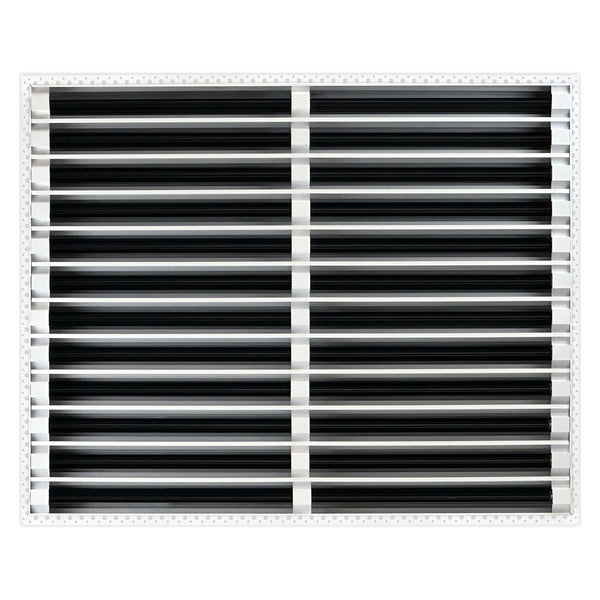 BUILDMART - 30x24 MUD-IN Air Vent Cover - Drywall Mud-in White Air Vent - Mud Linear Slot Diffuser - Register Grille for Ceiling and Walls - Texas Buildmart
