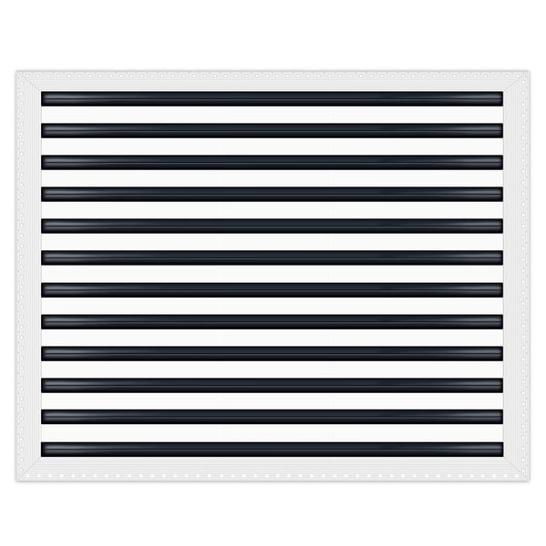 BUILDMART - 30x24 MUD-IN Air Vent Cover - Drywall Mud-in White Air Vent - Mud Linear Slot Diffuser - Register Grille for Ceiling and Walls - Texas Buildmart