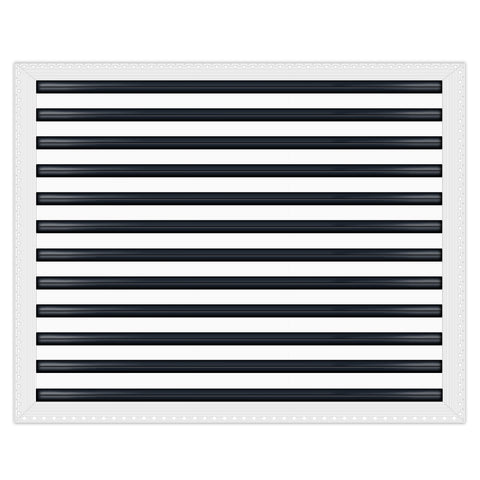 BUILDMART - 30x24 MUD-IN Air Vent Cover - Drywall Mud-in White Air Vent - Mud Linear Slot Diffuser - Register Grille for Ceiling and Walls - Texas Buildmart