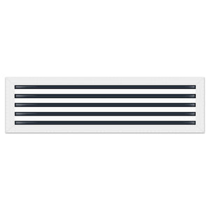 BUILDMART - 36x10 MUD-IN Air Vent Cover - Drywall Mud-in White Air Vent - Mud Linear Slot Diffuser - Register Grille for Ceiling and Walls - Texas Buildmart