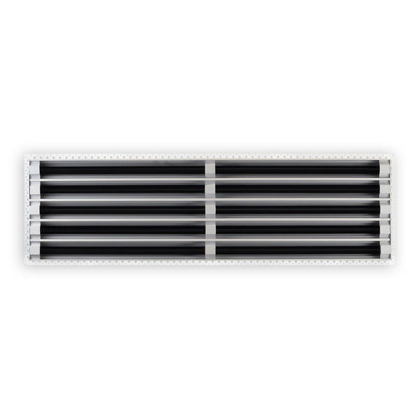 BUILDMART - 36x10 MUD-IN Air Vent Cover - Drywall Mud-in White Air Vent - Mud Linear Slot Diffuser - Register Grille for Ceiling and Walls - Texas Buildmart