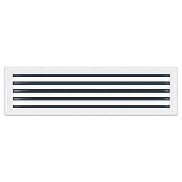 BUILDMART - 36x10 MUD-IN Air Vent Cover - Drywall Mud-in White Air Vent - Mud Linear Slot Diffuser - Register Grille for Ceiling and Walls - Texas Buildmart