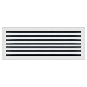BUILDMART - 36x14 MUD-IN Air Vent Cover - Drywall Mud-in White Air Vent - Mud Linear Slot Diffuser - Register Grille for Ceiling and Walls - Texas Buildmart
