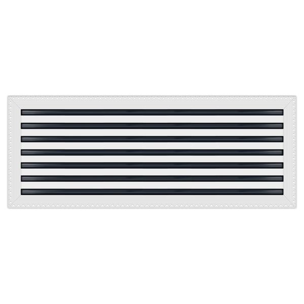 BUILDMART - 36x14 MUD-IN Air Vent Cover - Drywall Mud-in White Air Vent - Mud Linear Slot Diffuser - Register Grille for Ceiling and Walls - Texas Buildmart