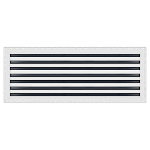 BUILDMART - 36x14 MUD-IN Air Vent Cover - Drywall Mud-in White Air Vent - Mud Linear Slot Diffuser - Register Grille for Ceiling and Walls - Texas Buildmart