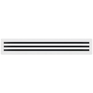 BUILDMART - 36x6 MUD-IN Air Vent Cover - Drywall Mud-in White Air Vent - Mud Linear Slot Diffuser - Register Grille for Ceiling and Walls - Texas Buildmart