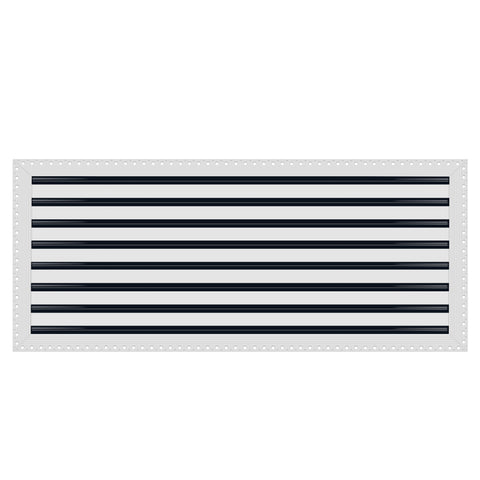 BUILDMART - 36x16 MUD-IN Air Vent Cover - Drywall Mud-in White Air Vent - Mud Linear Slot Diffuser - Register Grille for Ceiling and Walls - Texas Buildmart