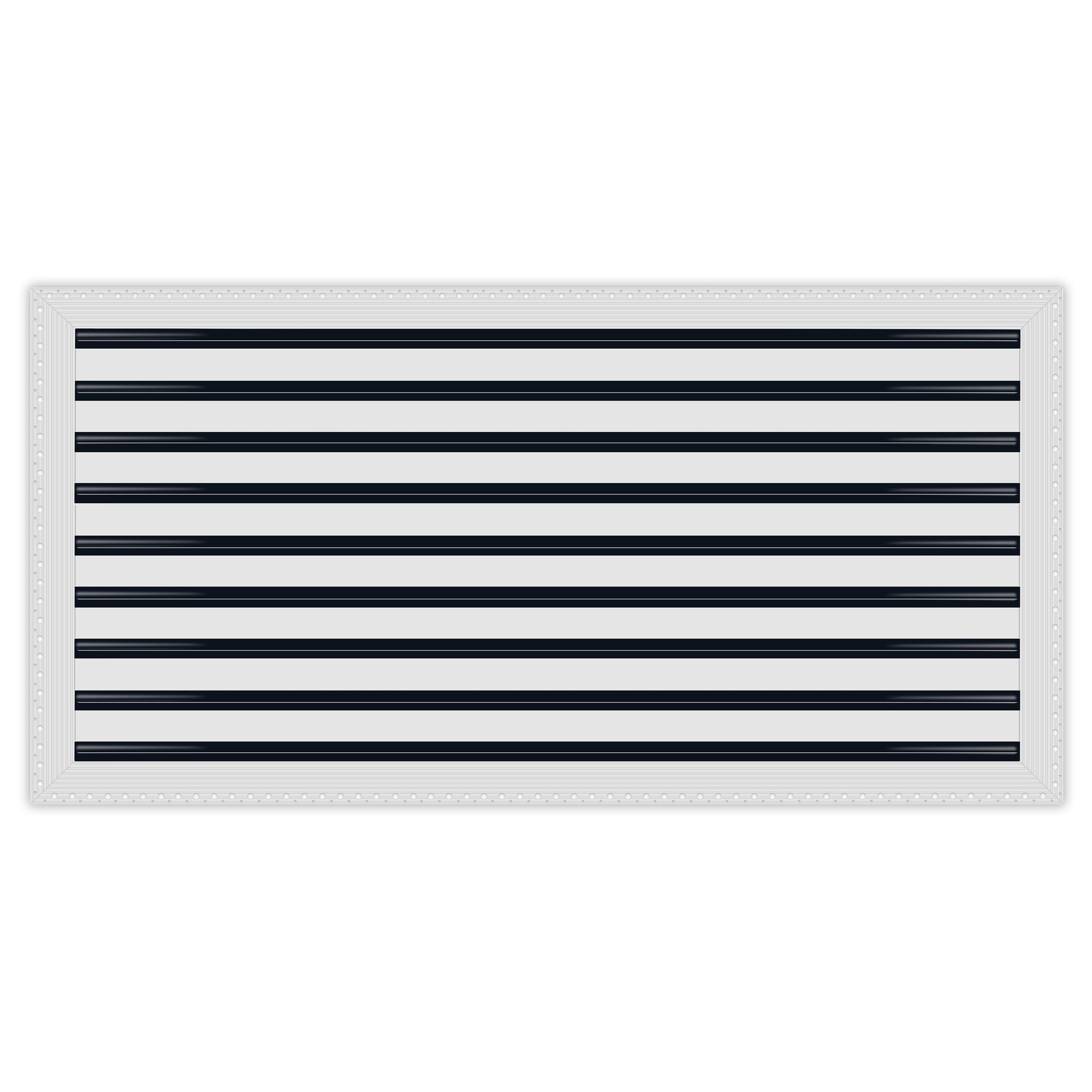 BUILDMART - 36x18 MUD-IN Air Vent Cover - Drywall Mud-in White Air Vent - Mud Linear Slot Diffuser - Register Grille for Ceiling and Walls - Texas Buildmart
