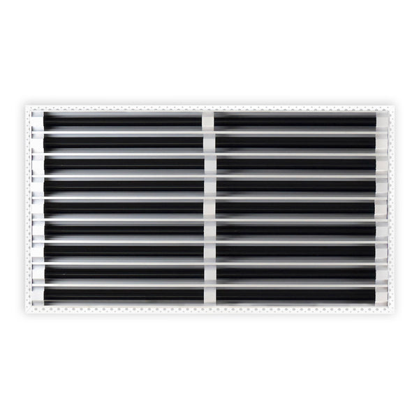 BUILDMART - 36x18 MUD-IN Air Vent Cover - Drywall Mud-in White Air Vent - Mud Linear Slot Diffuser - Register Grille for Ceiling and Walls - Texas Buildmart