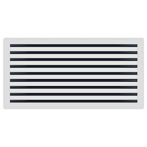BUILDMART - 36x18 MUD-IN Air Vent Cover - Drywall Mud-in White Air Vent - Mud Linear Slot Diffuser - Register Grille for Ceiling and Walls - Texas Buildmart
