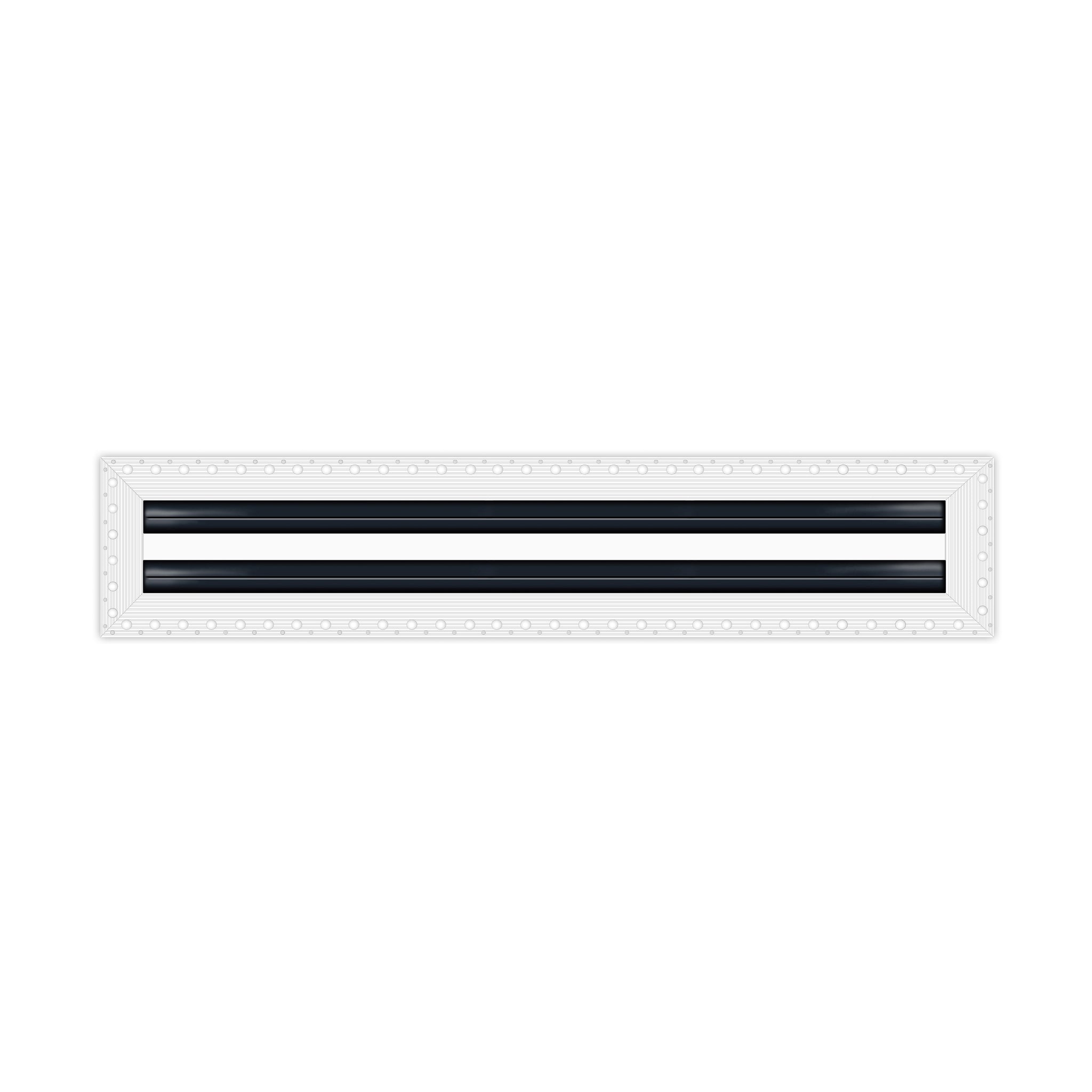 BUILDMART - 36" MUD-IN Linear Slot Diffuser - 2 Slot - Air Vent Cover - Drywall Mud In White Air Vent - Mud Linear Slot Diffuser - Register Grille for Ceiling and Walls - Texas Buildmart