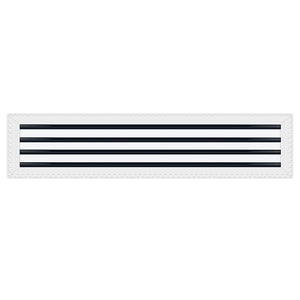 BUILDMART - 36x8 MUD-IN Air Vent Cover - Drywall Mud-in White Air Vent - Mud Linear Slot Diffuser - Register Grille for Ceiling and Walls - Texas Buildmart