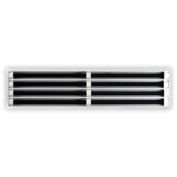 BUILDMART - 36x8 MUD-IN Air Vent Cover - Drywall Mud-in White Air Vent - Mud Linear Slot Diffuser - Register Grille for Ceiling and Walls - Texas Buildmart