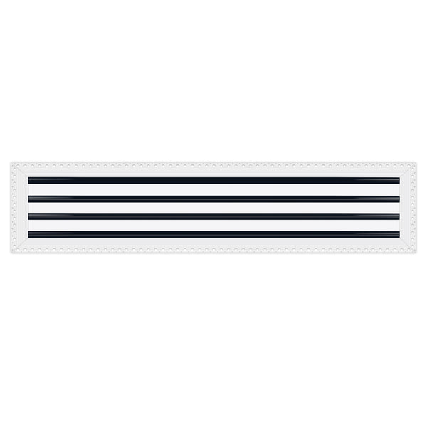 BUILDMART - 36x8 MUD-IN Air Vent Cover - Drywall Mud-in White Air Vent - Mud Linear Slot Diffuser - Register Grille for Ceiling and Walls - Texas Buildmart