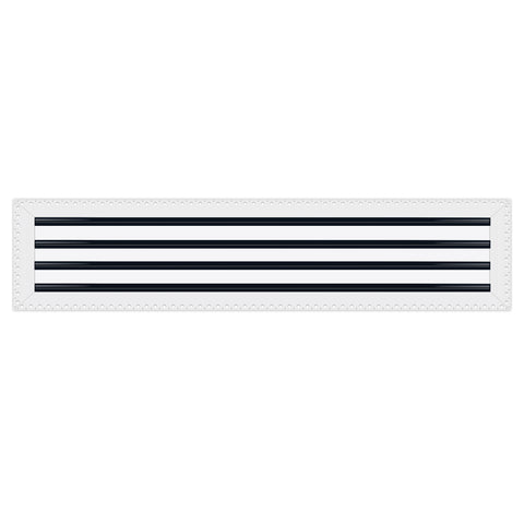 BUILDMART - 36x8 MUD-IN Air Vent Cover - Drywall Mud-in White Air Vent - Mud Linear Slot Diffuser - Register Grille for Ceiling and Walls - Texas Buildmart