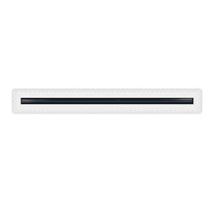 BUILDMART - 60" MUD-IN Linear Slot Diffuser - 1 Slot - Air Vent Cover - Drywall Mud In White Air Vent - Mud Linear Slot Diffuser - Register Grille for Ceiling and Walls - Texas Buildmart